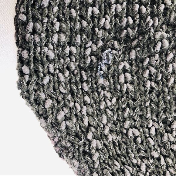 PROJECT Short Sleeve Scoop Neck Knit Sweater, Charcoal Gray - Picture 12 of 12